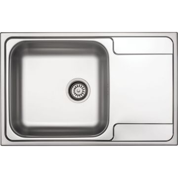 Chiuveta bucatarie inox satin Deante Soul cu o cuva si picurator