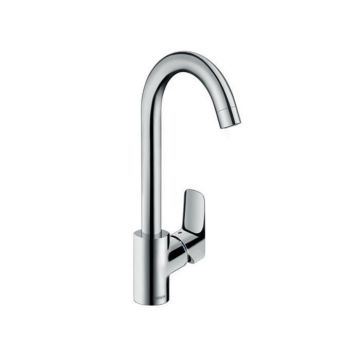 Baterie bucatrie Hansgrohe, Logis M31, 260, cu pipa pivotanta, crom