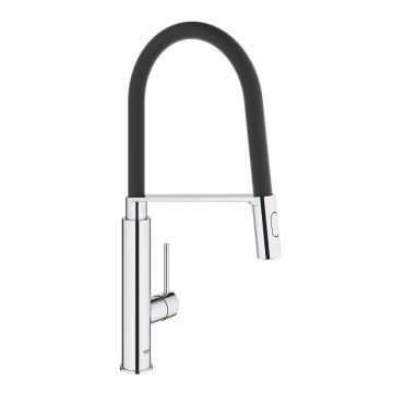 Baterie bucatarie Grohe Concetto cu pipa flexibila  crom