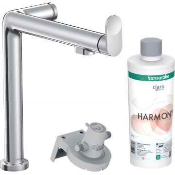 Baterie bucatarie Hansgrohe Aqittura M91 240 cu 3 cai si sistem filtrare crom