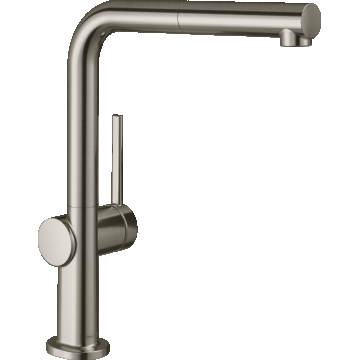 Baterie bucatarie Hansgrohe Talis M54 270 crom dus extractibil si sBox inox optic