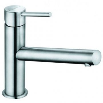 Baterie monocomandă bucătărie DN 15 Kludi Steel, inox satinat - Culoare inox periat