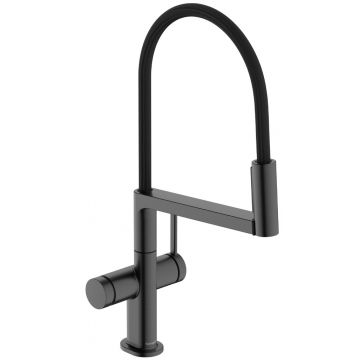 Baterie bucatarie Hansgrohe Talis Select M54 PowderSpray 3jet Semi-Pro negru periat Baterie bucatarie Hansgrohe Talis Select M54 PowderSpray 3jet Semi-Pro negru periat