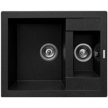 Chiuveta de bucatarie Pyragranite Studio 590x480 1 1/2 Negru Chiuveta de bucatarie Pyragranite Studio 590x480 1 1/2 Negru