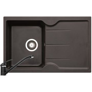 Set chiuveta granit PORTOS si baterie ASALIA Negru Set chiuveta granit PORTOS si baterie ASALIA Negru