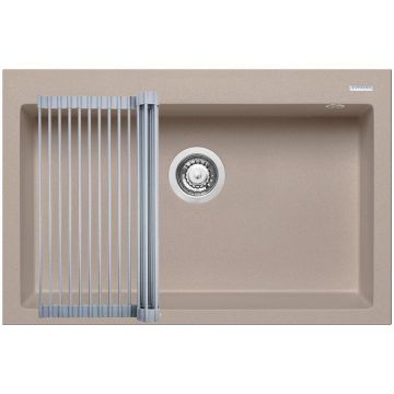 Set Chiuveta Granit + Suport multifunctional ROLL UP ISTROS 76x50 1B Beige Set Chiuveta Granit + Suport multifunctional ROLL UP ISTROS 76x50 1B Beige