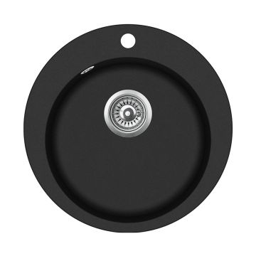 Chiuveta bucatarie Teka CLAVE 45 B-TQ 1B  510x510mm  Tegranite SchwartzMetallic Chiuveta bucatarie Teka CLAVE 45 B-TQ 1B  510x510mm  Tegranite SchwartzMetallic