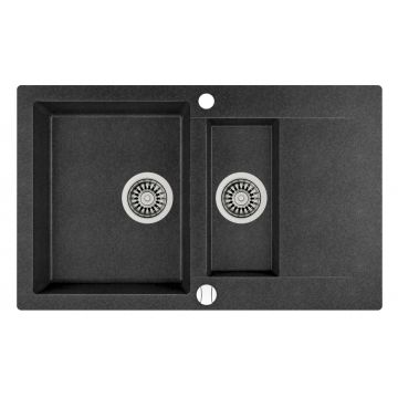 Chiuveta bucatarie Teka Clivo 60 B-TQ  800x495mm  tegranit Schwarzmetallic Chiuveta bucatarie Teka Clivo 60 B-TQ  800x495mm  tegranit Schwarzmetallic