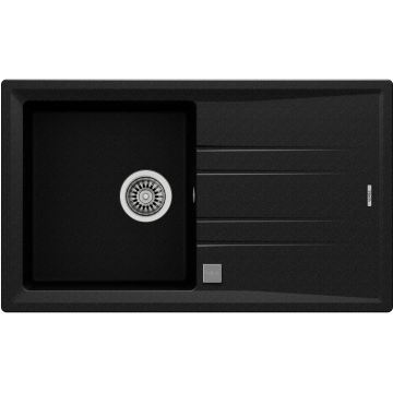 Chiuveta bucatarie Teka Stone 50B TG 1B 1D SM  860x510mm  tegranit Schwarzmetallic Chiuveta bucatarie Teka Stone 50B TG 1B 1D SM  860x510mm  tegranit Schwarzmetallic